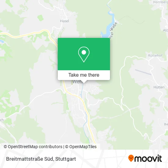 Карта Breitmattstraße Süd