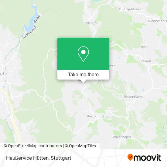 Карта Haußervice Hütten
