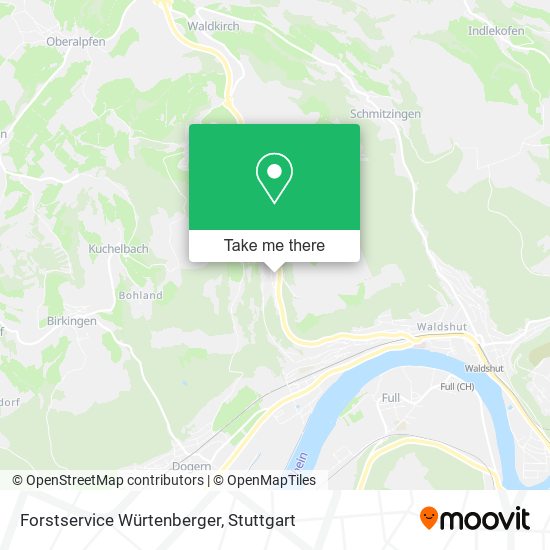 Forstservice Würtenberger map