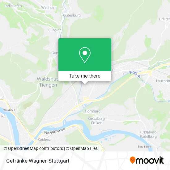 Карта Getränke Wagner