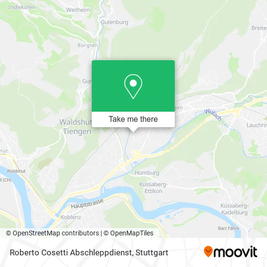 Карта Roberto Cosetti Abschleppdienst