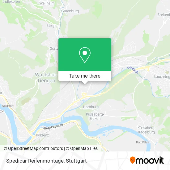 Карта Spedicar Reifenmontage