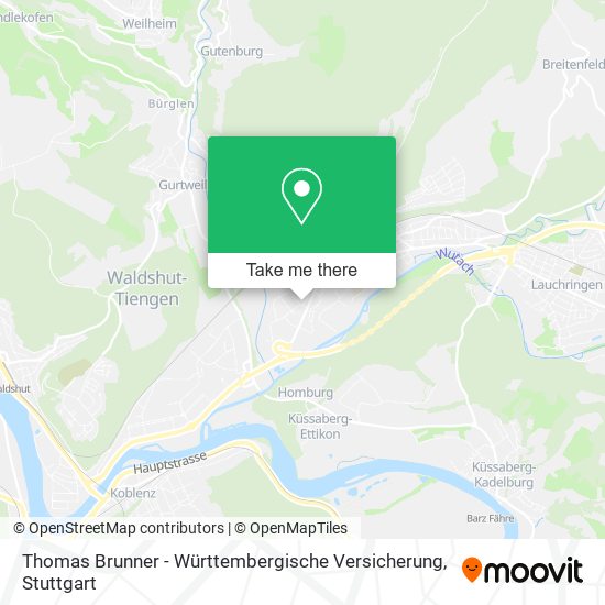 Карта Thomas Brunner - Württembergische Versicherung