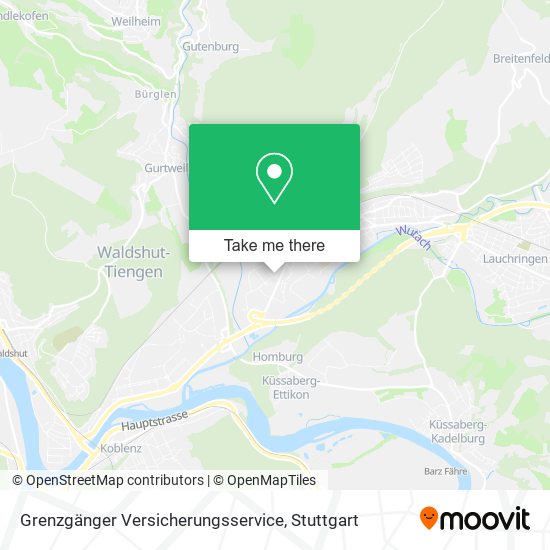 Grenzgänger Versicherungsservice map