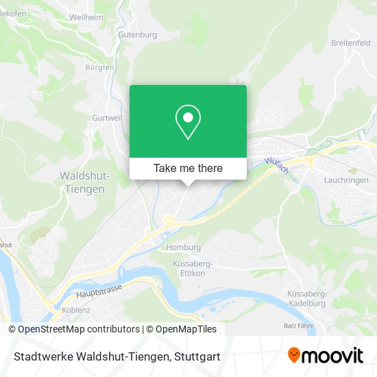 Карта Stadtwerke Waldshut-Tiengen