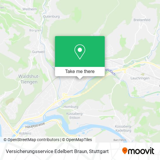 Versicherungsservice Edelbert Braun map