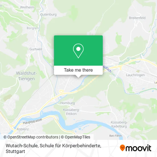 Карта Wutach-Schule, Schule für Körperbehinderte