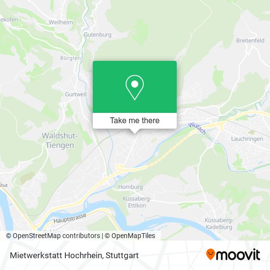 Карта Mietwerkstatt Hochrhein