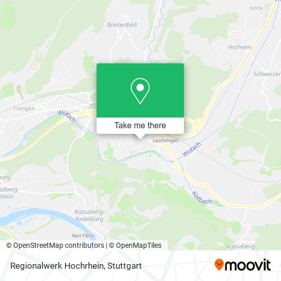Карта Regionalwerk Hochrhein