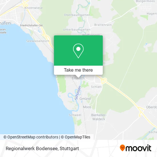 Карта Regionalwerk Bodensee