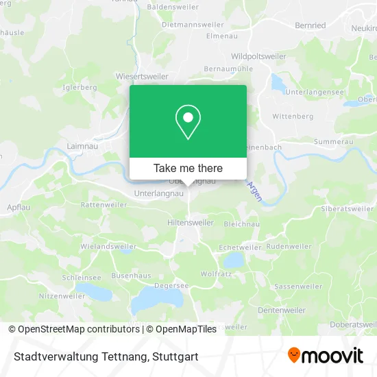 Карта Stadtverwaltung Tettnang