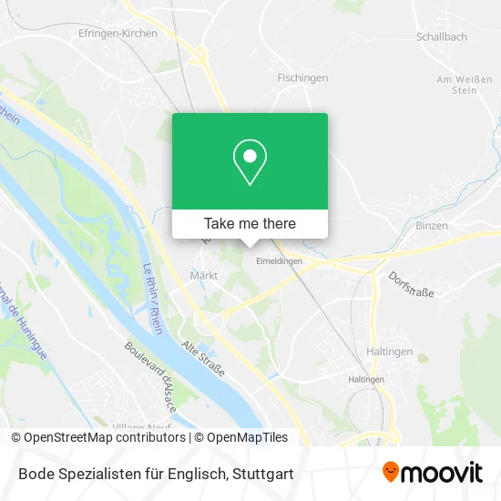 Карта Bode Spezialisten für Englisch
