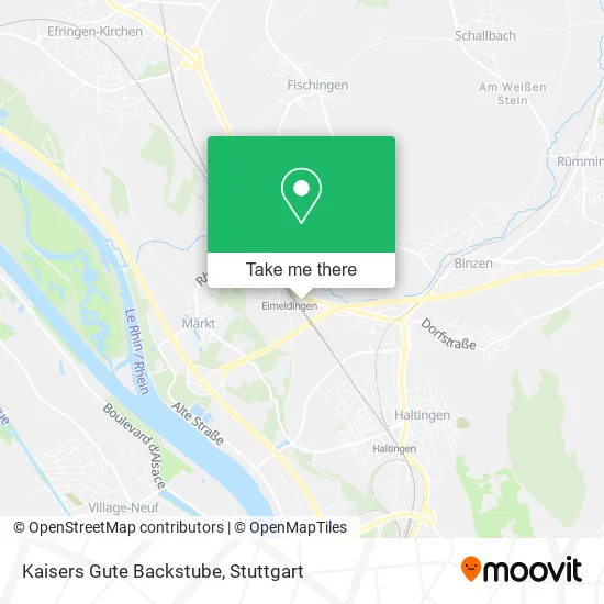Карта Kaisers Gute Backstube