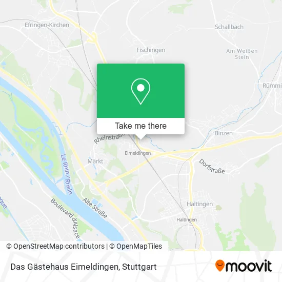 Карта Das Gästehaus Eimeldingen