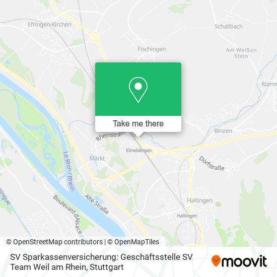 SV Sparkassenversicherung: Geschäftsstelle SV Team Weil am Rhein map