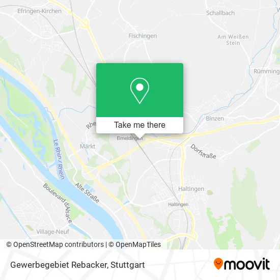 Карта Gewerbegebiet Rebacker