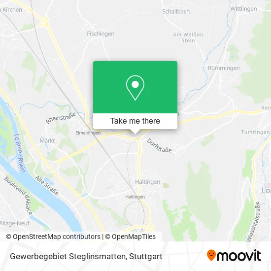 Карта Gewerbegebiet Steglinsmatten