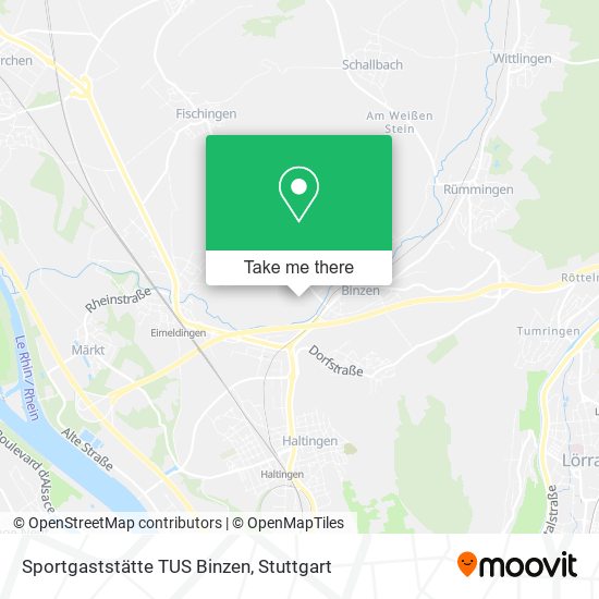 Sportgaststätte TUS Binzen map