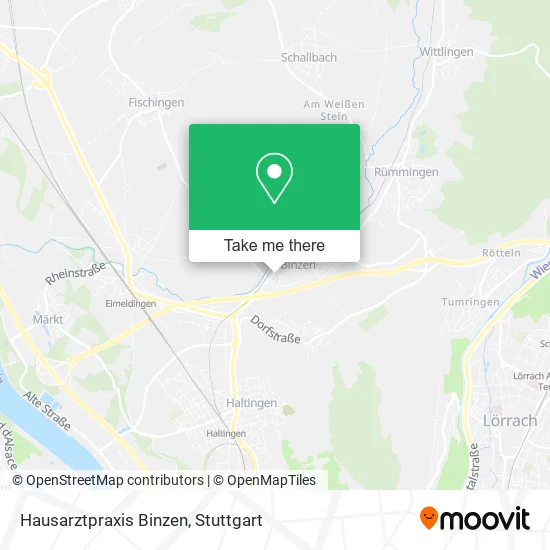 Карта Hausarztpraxis Binzen