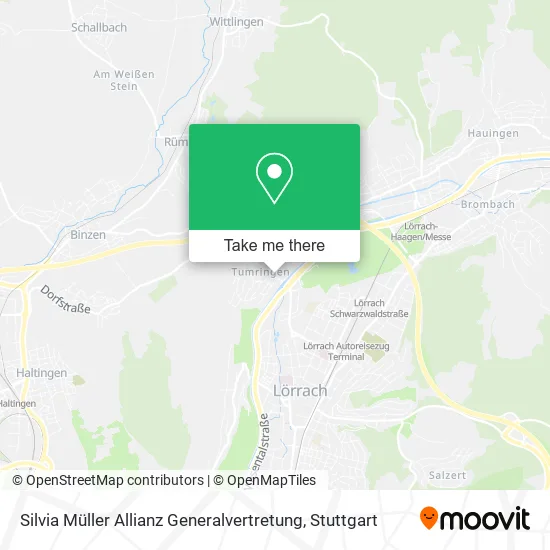 Карта Silvia Müller Allianz Generalvertretung
