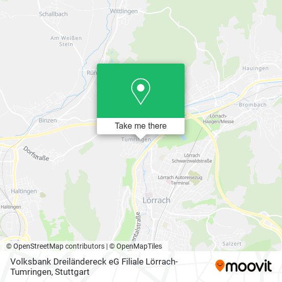 Volksbank Dreiländereck eG Filiale Lörrach-Tumringen map