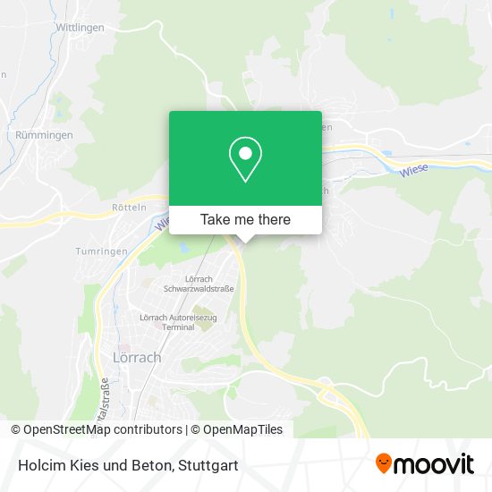 Holcim Kies und Beton map