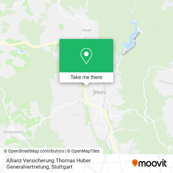 Allianz Versicherung Thomas Huber Generalvertretung map