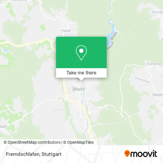 Карта Fremdschlafen