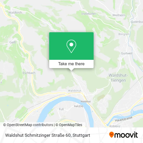 Карта Waldshut Schmitzinger Straße 60