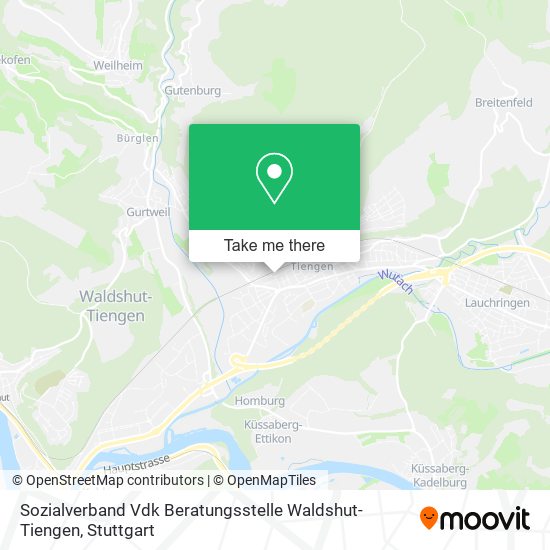 Карта Sozialverband Vdk Beratungsstelle Waldshut-Tiengen