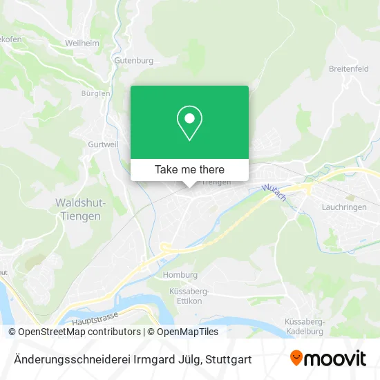 Карта Änderungsschneiderei Irmgard Jülg