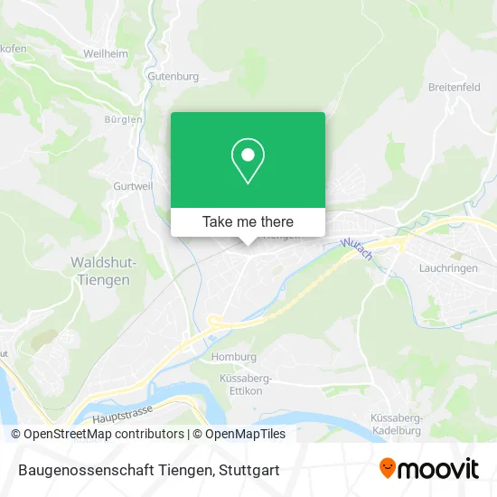 Карта Baugenossenschaft Tiengen