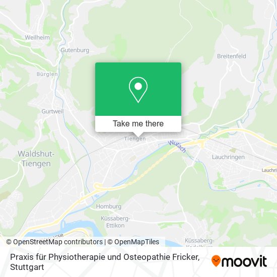 Praxis für Physiotherapie und Osteopathie Fricker map