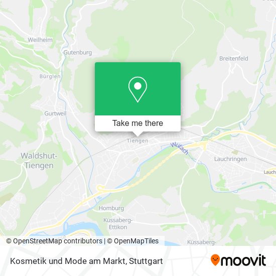 Kosmetik und Mode am Markt map