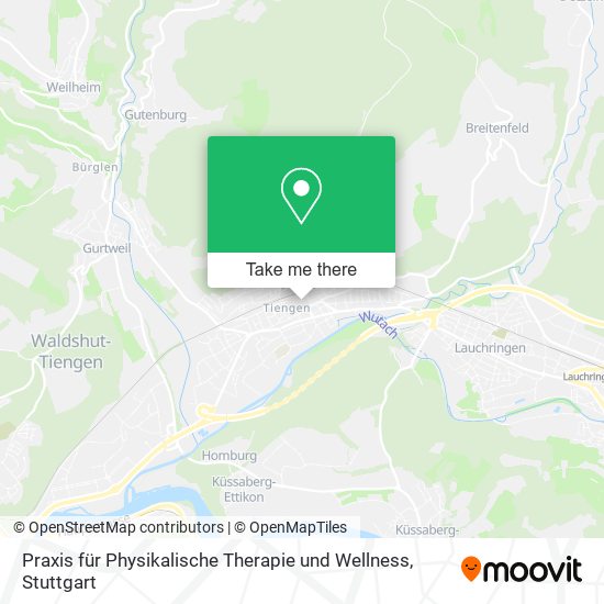 Карта Praxis für Physikalische Therapie und Wellness