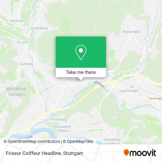 Friseur Coiffeur Headline map