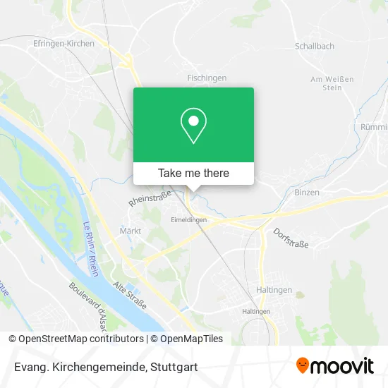 Карта Evang. Kirchengemeinde