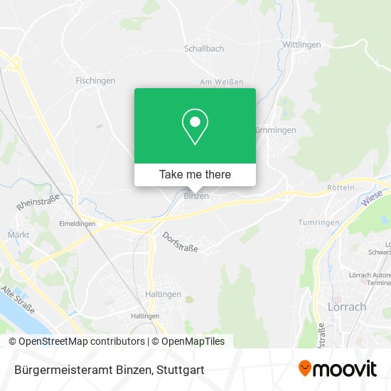 Bürgermeisteramt Binzen map