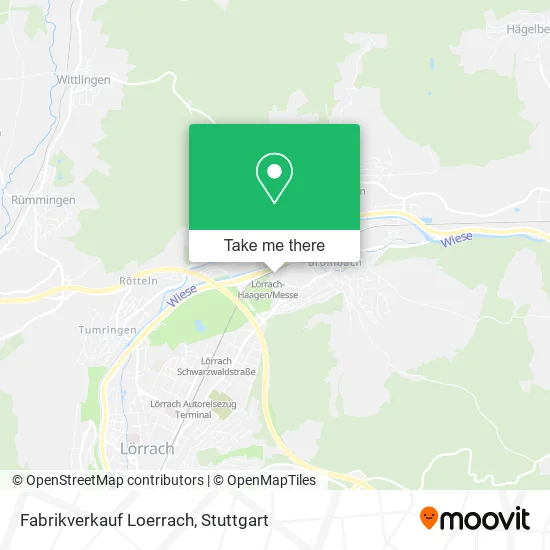 Карта Fabrikverkauf Loerrach