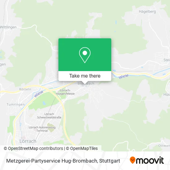 Карта Metzgerei-Partyservice Hug-Brombach