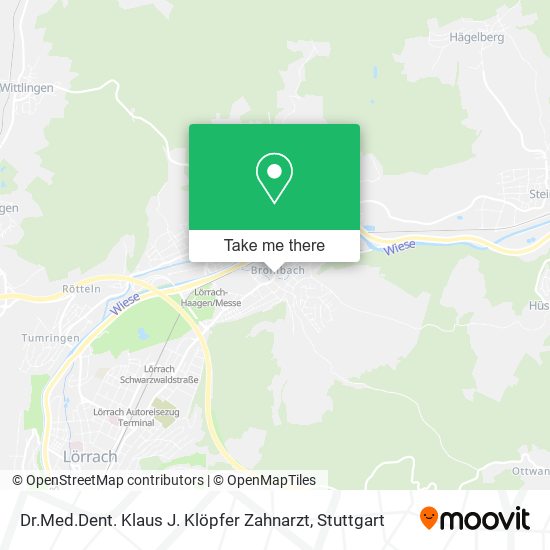 Dr.Med.Dent. Klaus J. Klöpfer Zahnarzt map