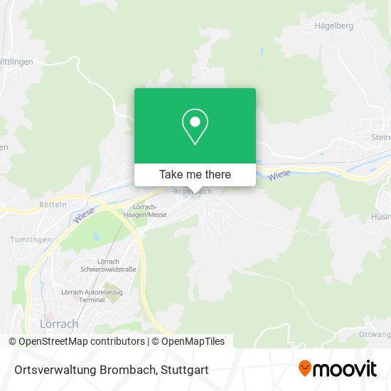 Ortsverwaltung Brombach map