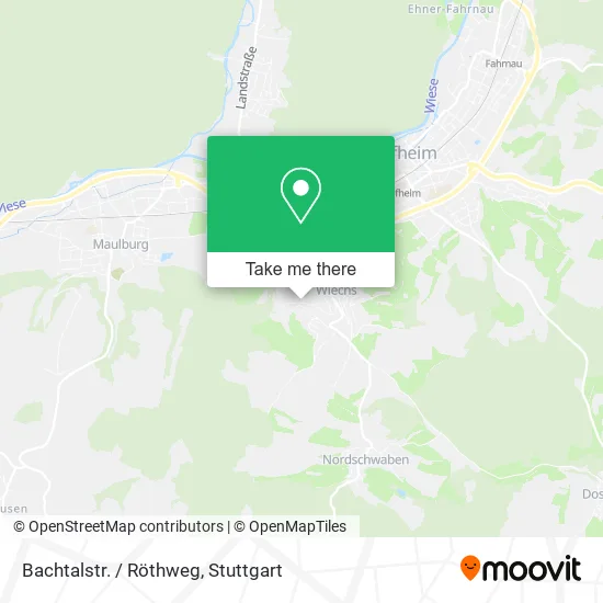 Карта Bachtalstr. / Röthweg