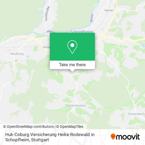 Huk-Coburg Versicherung Heike Rodewald in Schopfheim map