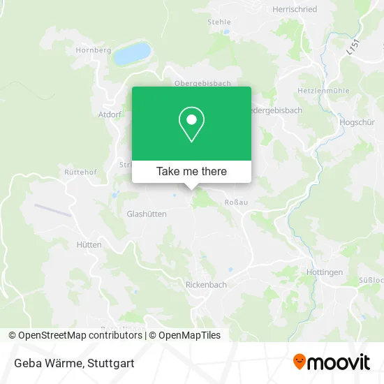 Карта Geba Wärme