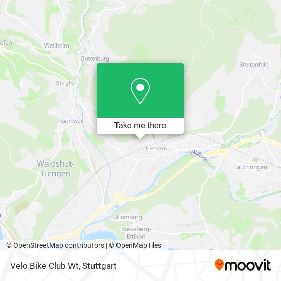 Velo Bike Club Wt map
