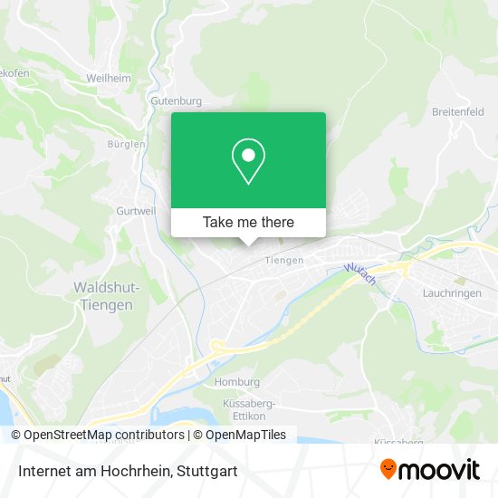 Internet am Hochrhein map