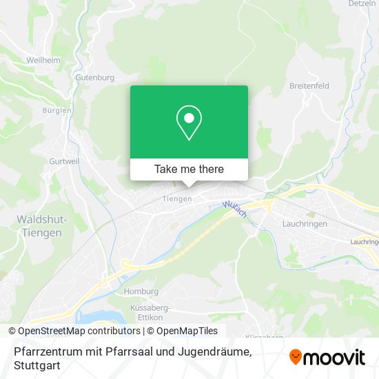 Pfarrzentrum mit Pfarrsaal und Jugendräume map