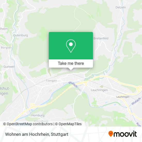 Карта Wohnen am Hochrhein