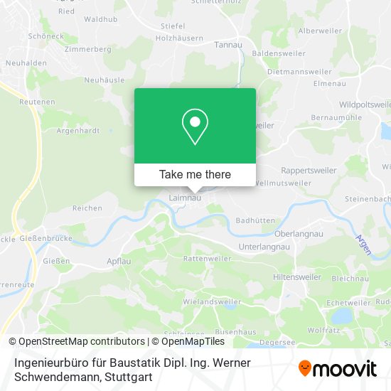 Ingenieurbüro für Baustatik Dipl. Ing. Werner Schwendemann map